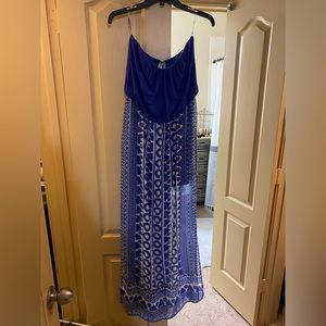 Long strapless dress